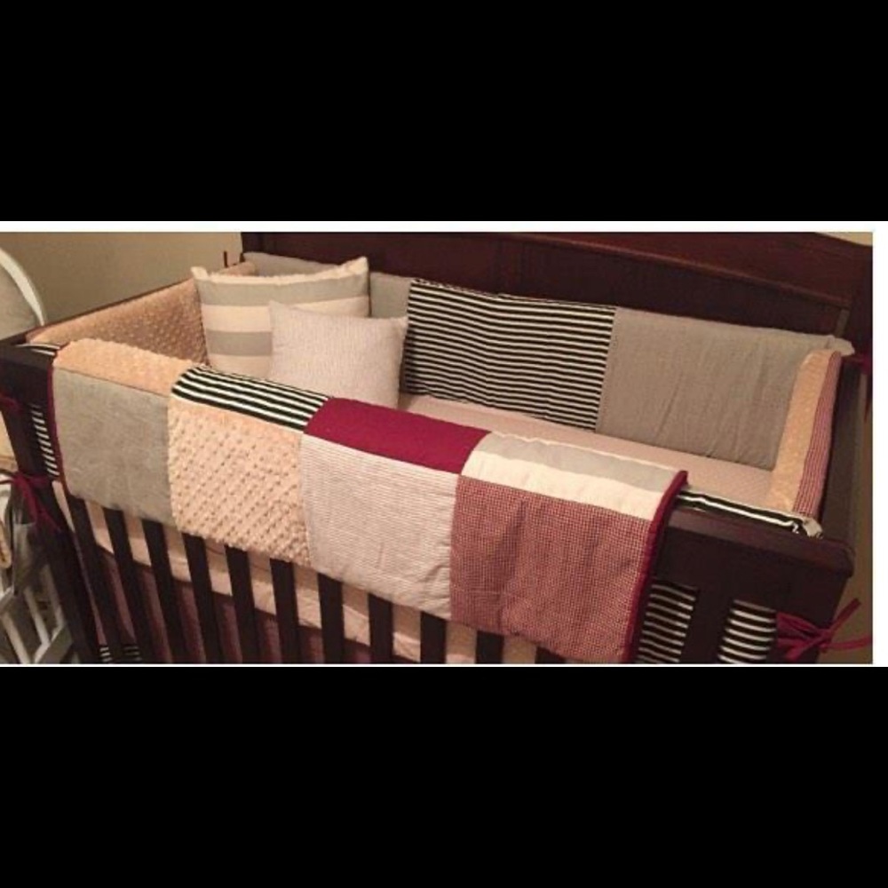 Custom Hand Made Crib Bedding